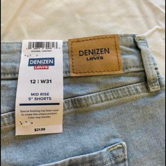 Levi Denizen Woman’s Mid-Rise jean shorts Size 12 W31 - Picture 3 of 4
